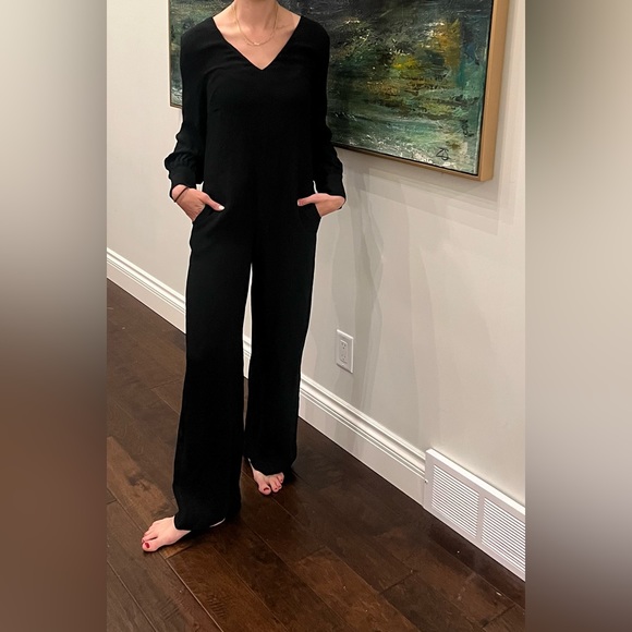 Massimo Dutti Double V Wide Leg Jumpsuit ( NWT) - Picture 7 of 15